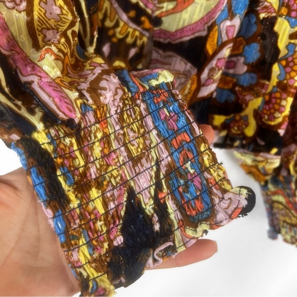 Sanctuary Relaxed Button Blouse Paisley Print Women's Top
Size: S - Picture 9 of 17